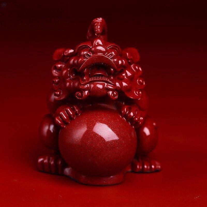 天然原矿朱砂招财貔貅大号旺财摆件家居客厅工艺品办公室风水摆设