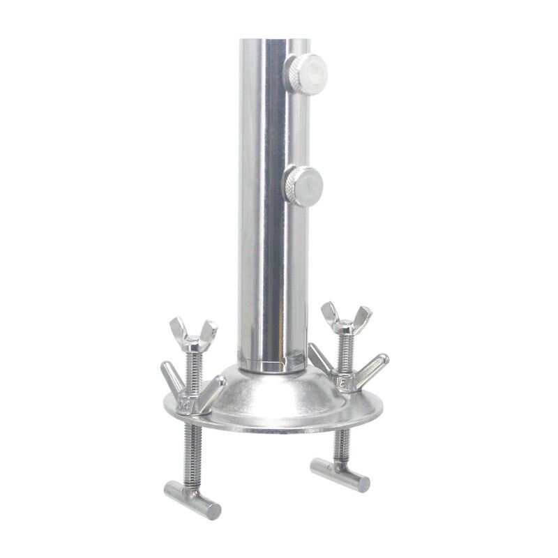 黑坑钓鱼伞固定器 浮桥木板鱼排不锈钢伞座伞架遮阳钓伞支架渔具