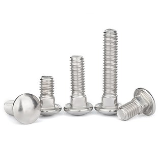 304不锈钢大头马车螺栓半圆方颈螺丝货架螺钉扁头四方M4M5M6M8M12