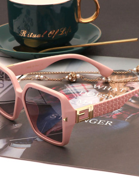 墨镜方形女夏2022新款偏光太阳眼镜时尚大框圆脸开车驾驶潮配近视