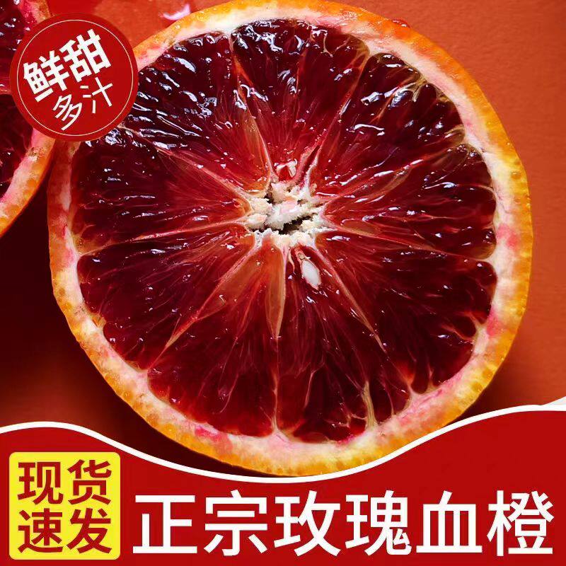 四川塔罗科玫瑰血橙10斤 当季新鲜红心甜橙 中华红橙