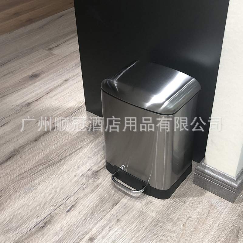 大号不锈钢垃圾桶30L脚踏带盖垃圾箱客厅6升厨房卧室垃圾桶12L