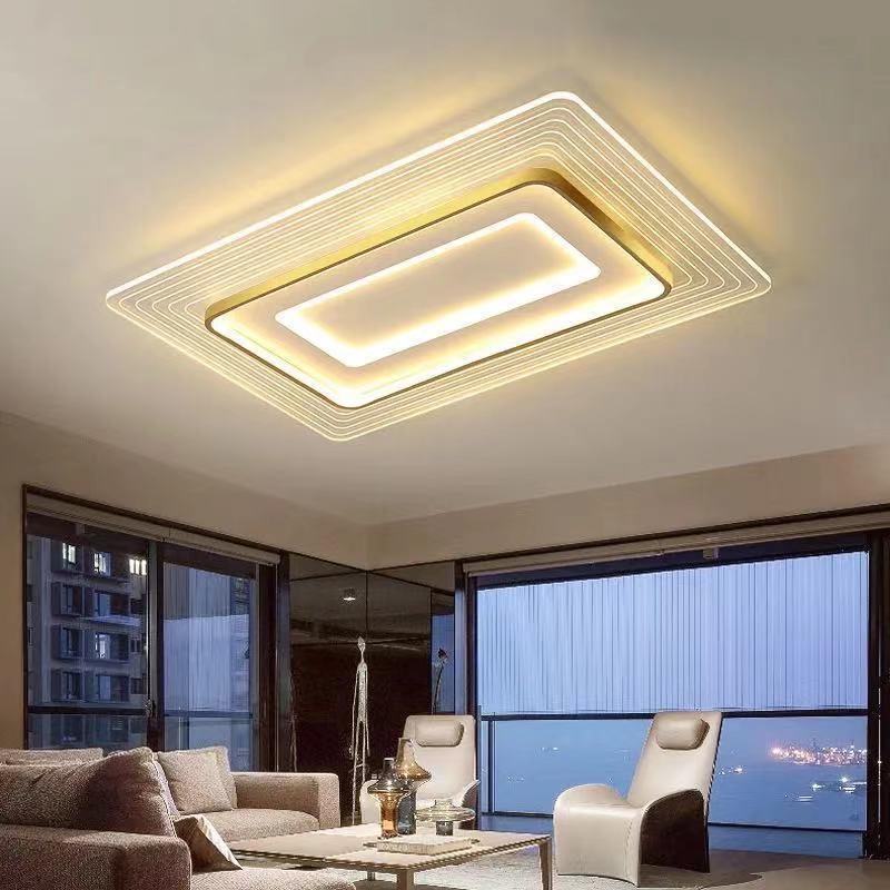 LED2024新款吸顶灯简约现代亚克力长方形客厅灯个性餐厅灯饰照明