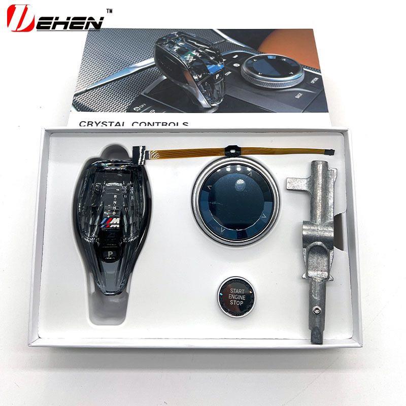 适用宝马新5系6系7系X3X4F10E70E71G30短款水晶档把改装换挡杠