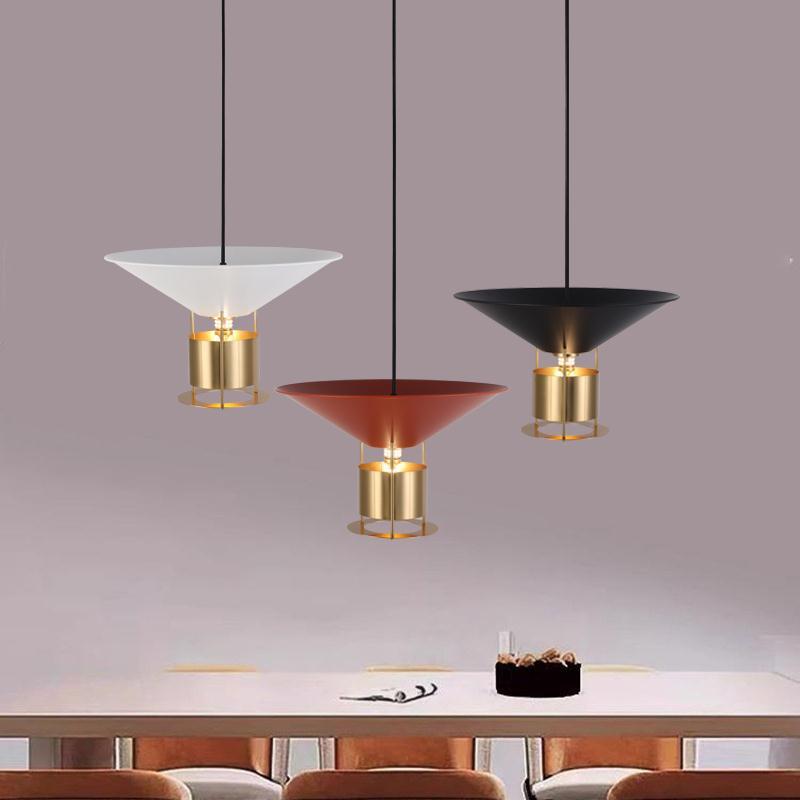 北欧餐厅吊灯新款简约设计师吧台店铺商用创意火锅奶茶店聚光吊灯