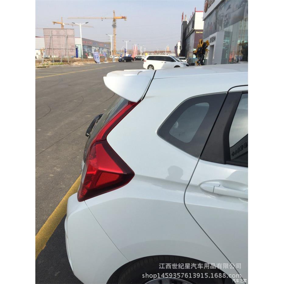 适用于14-15飞度rs带灯尾翼18飞度fit尾翼晴雨挡飞度尾翼gk5改装