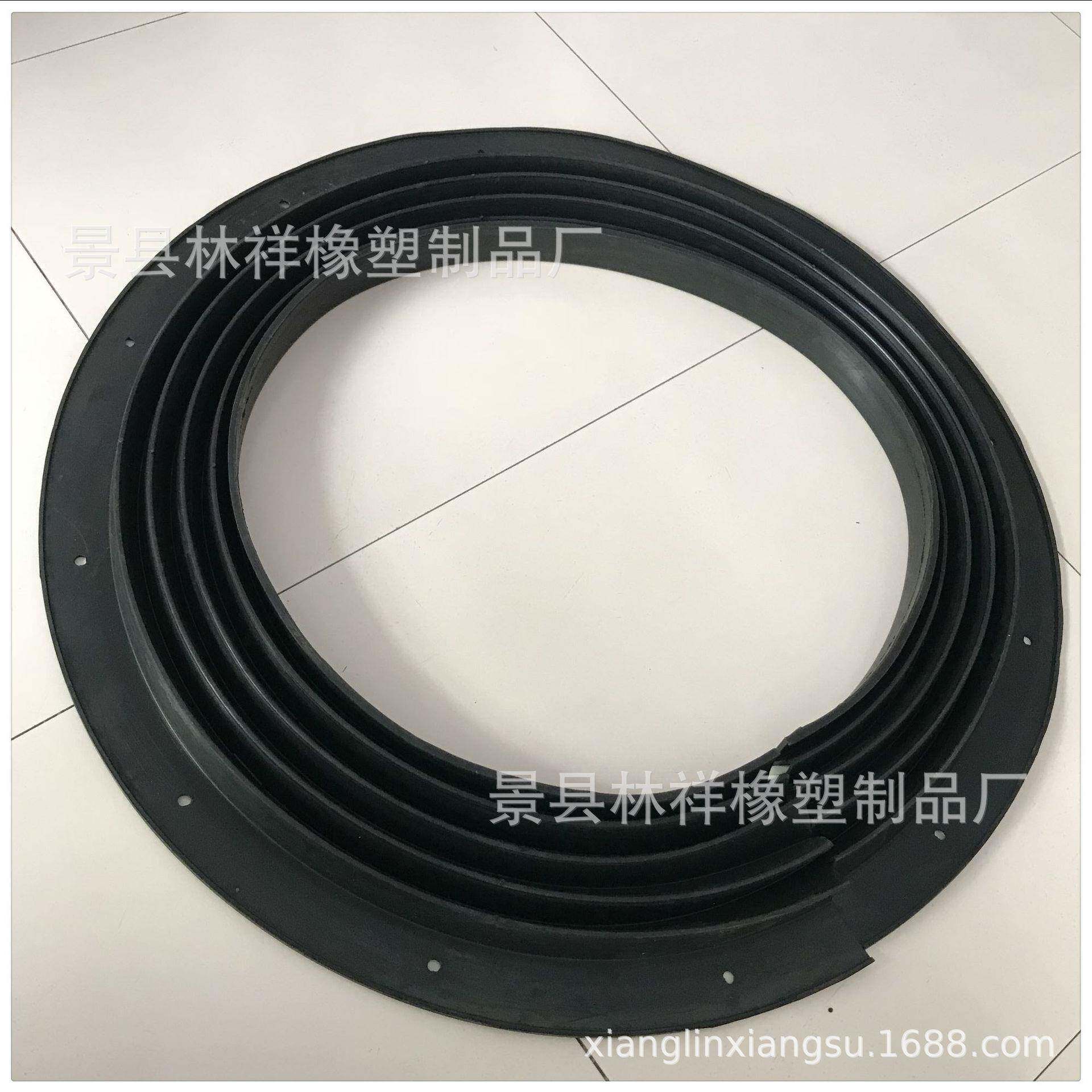 现货高幅振动筛密封圈激振器处软连接840*520耐磨橡胶波纹圈