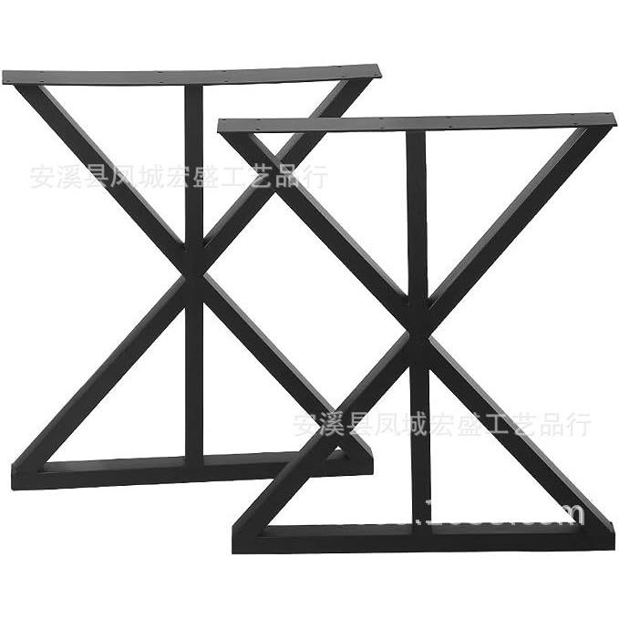 铁艺桌脚岩板茶几餐桌桌腿办公桌书桌脚圆桌金属脚架