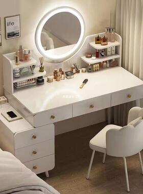 卧室梳妆台简约现代化妆柜2025年新款小型收纳斗柜一体书桌化妆桌