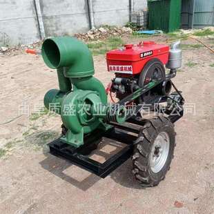 移动拖车款柴油机倒水泵三相电园林浇灌机大面积倒水机