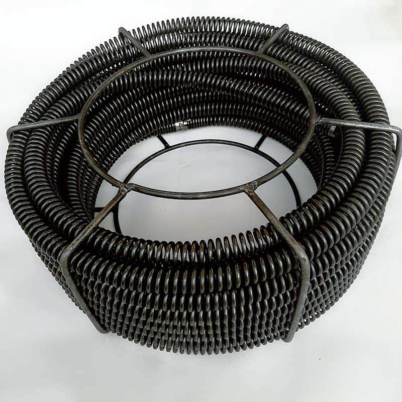 150管道疏通机弹簧22mm毫米加粗加密下水道疏通器弹簧20米软轴
