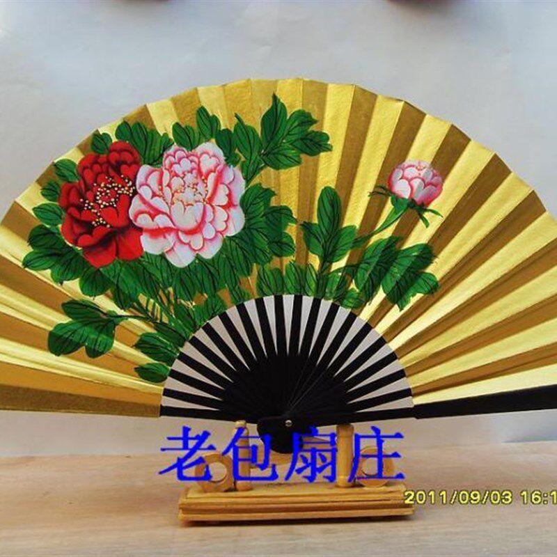 戏曲扇子戏剧金扇 贵妃醉酒 适合越剧京剧用扇 戏剧金扇10寸一尺