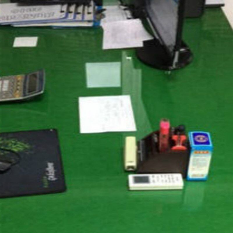 会议室办公桌绿色垫玻璃板桌布背景布毛毡条纹绿毯垫餐桌防滑桌垫