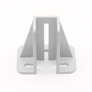 8080护栏连接件四方地角 6464 铝制防锈固定地脚支撑件4040 4080