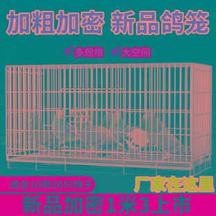鴿子籠大空間繁殖籠鳥(niǎo)籠鴿子籠子不銹鋼色大號(hào)加密配對(duì)家用養(yǎng)殖籠
