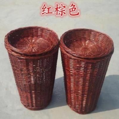 竹编货架地堆摆摊中号收纳编织筐超市篮摆设展示果蔬货篮收纳篓匡