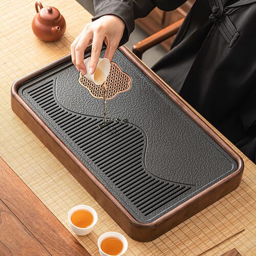 高端精致茶盘高级感人...