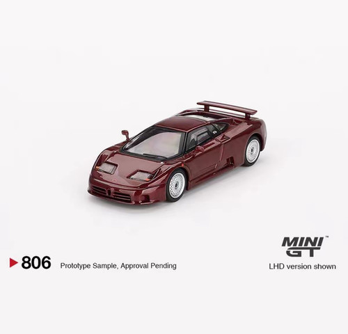 MINIGT 164 806布加迪EB110合金超跑汽车模型