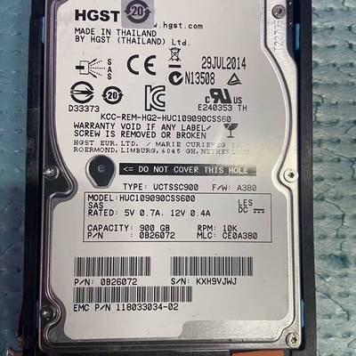 议价EMC 005050349 900G 10K SAS 118适用