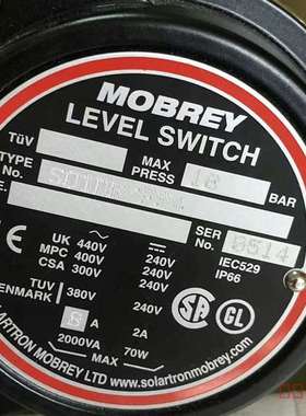 议价Mobrey S01DB/F84，浮球液位开关，件适用