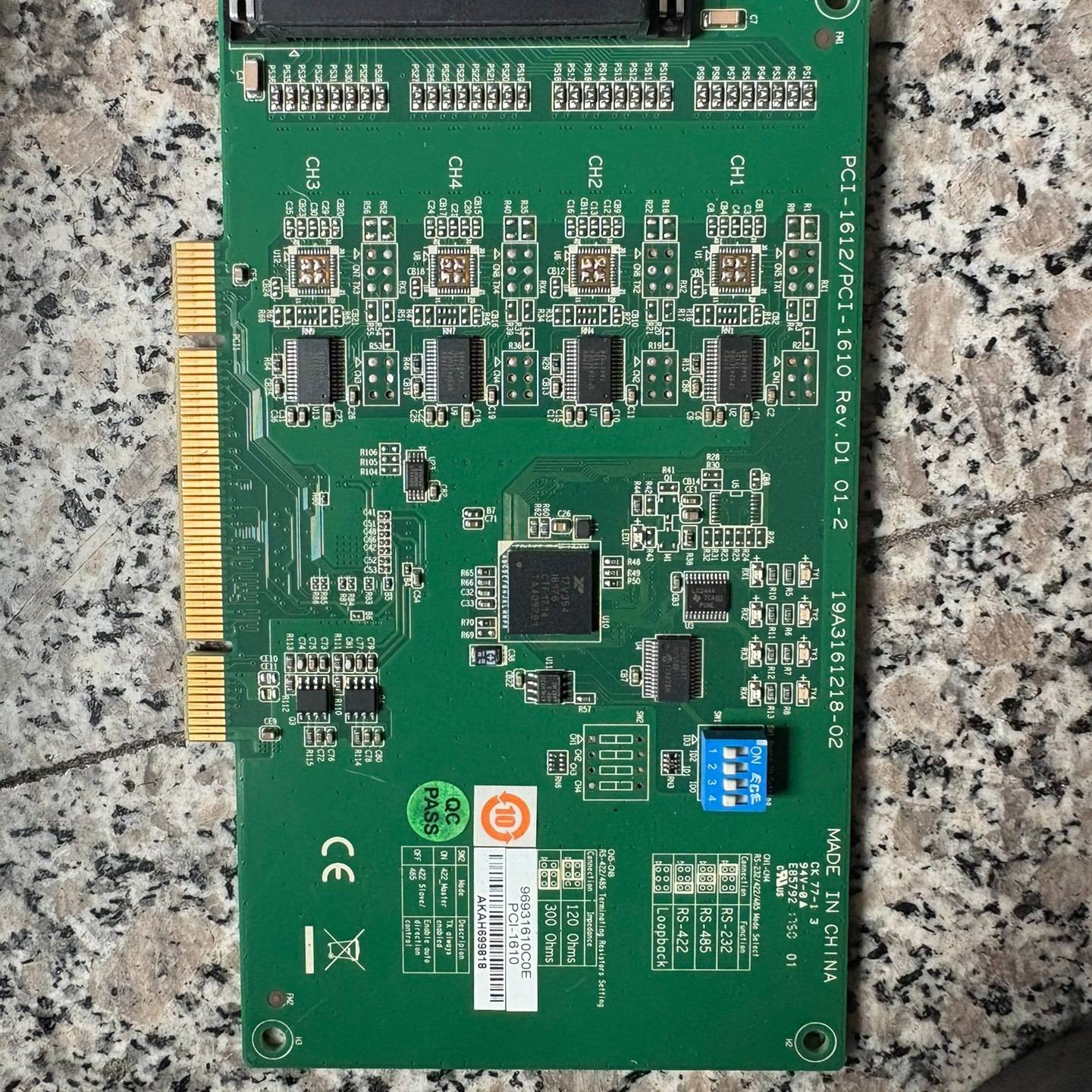 议价PCI-1612/PC-1610 Rev.D1 01-2适用