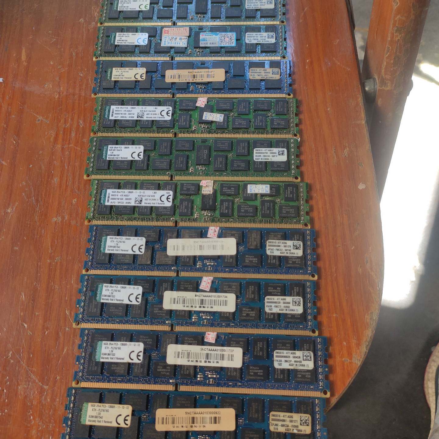 议价金士顿16GB 2RX4 PC3-12800R服务器内存条(适用