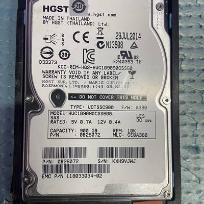 议价EMC 005049809 900G 10K SAS 118适用