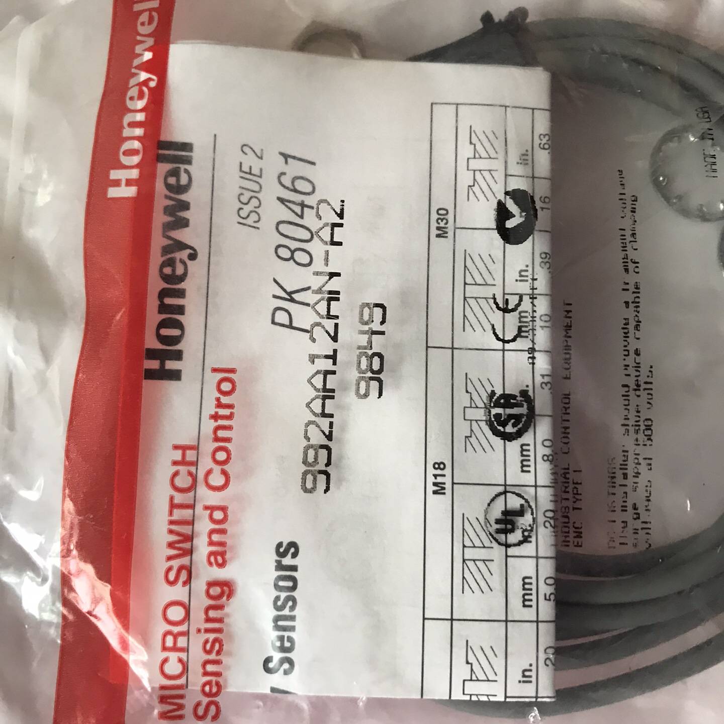 议价992AA12AN-A2传感器适用