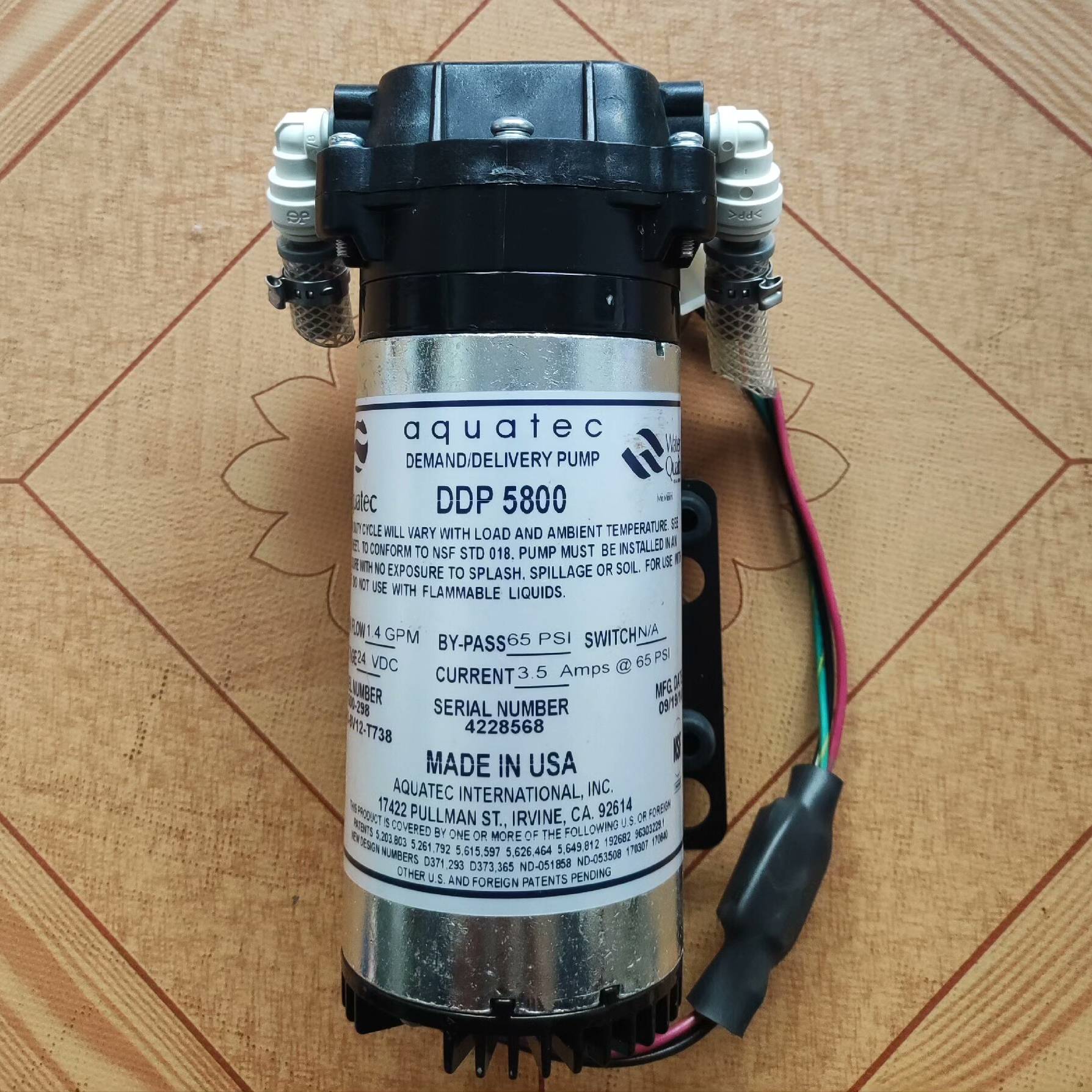 议价aquatec增压泵隔膜泵适用