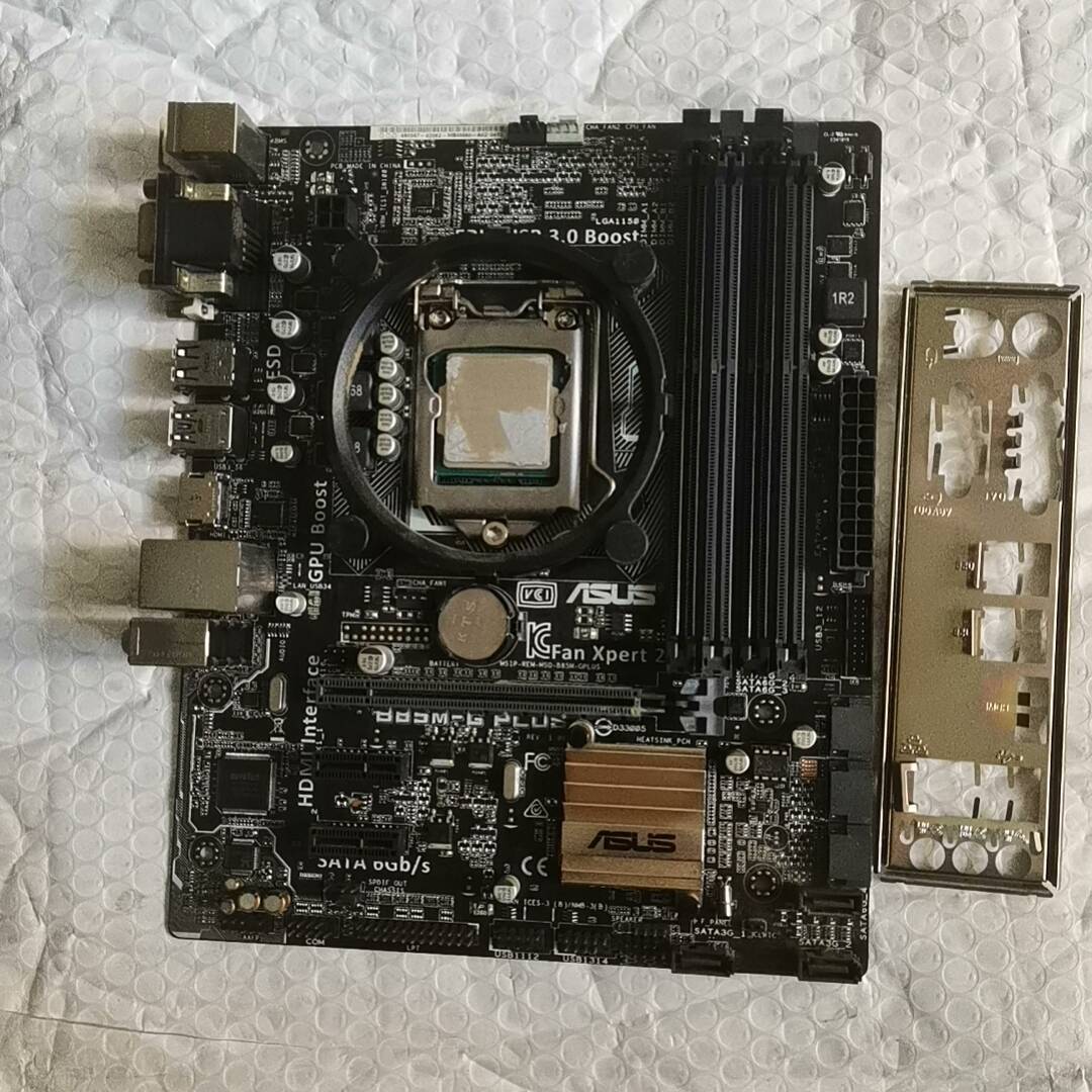 议价华硕B85MG实物拍摄，无修无病，测好适用