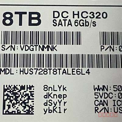 议价西数8T机械硬盘  DC HC320企业级机械硬适用