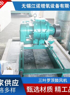三叶江洲罗茨鼓风机5.5KW 80wa口径对虾大闸蟹用微增氧泵设备