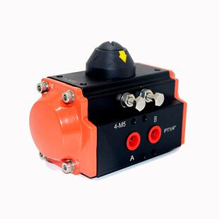 ATD/ATS新型齿轮条式气动执行器双作用气动头AT型铝合金气动装置