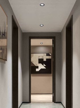 黑色led筒灯嵌入式开孔7.5 9 12 20公分天花灯5W7W12W24W孔灯洞灯