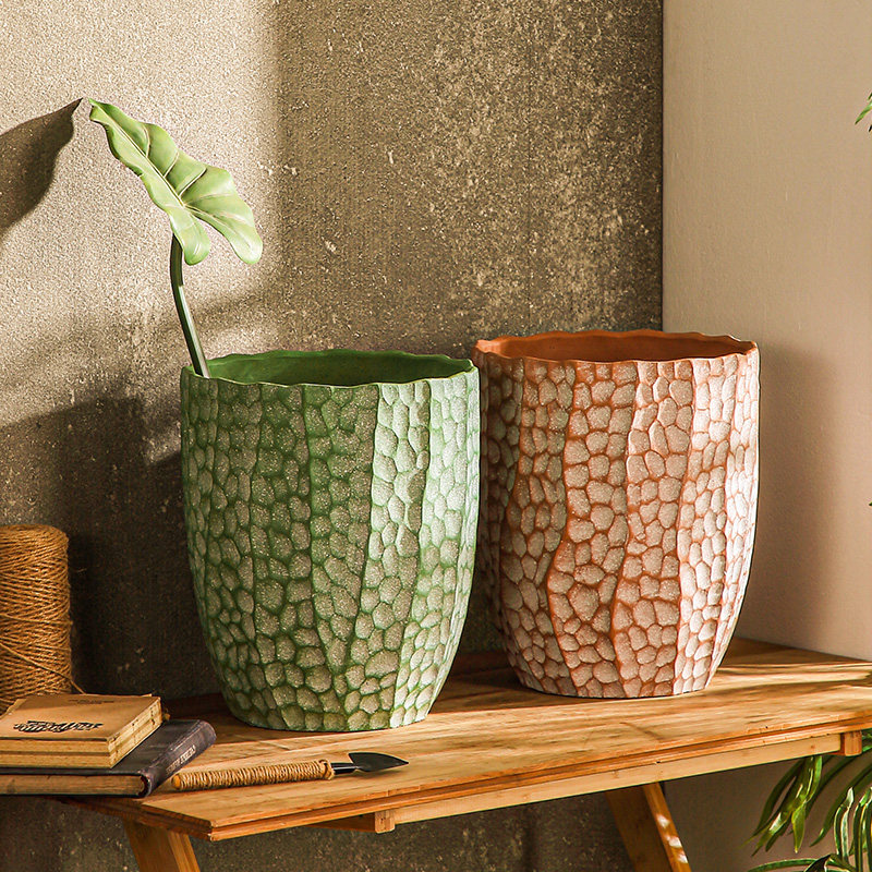 客厅阳台庭院室内外家居装饰落地花器透气大号大口径绿植水泥花盆,家居饰品,花盆,淘宝优惠券,粉丝福利购,淘宝优惠卷