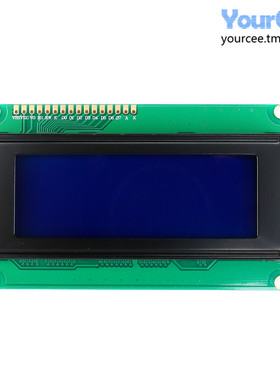 2004A液晶屏 蓝屏黄绿屏J204A字符显示液晶模块20*4 5V LCD/LCM
