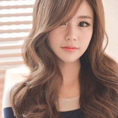 侧分假发女大波浪长卷发 无刘海蓬松逼真自然全头套 网红气质长发