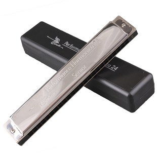 初学入门天鹅24孔C调加厚演奏复音口琴