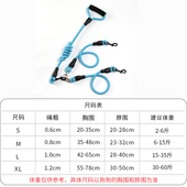 狗狗牵引绳一拖二遛狗绳子双头两只小中大型犬宠物泰迪金毛狗链子