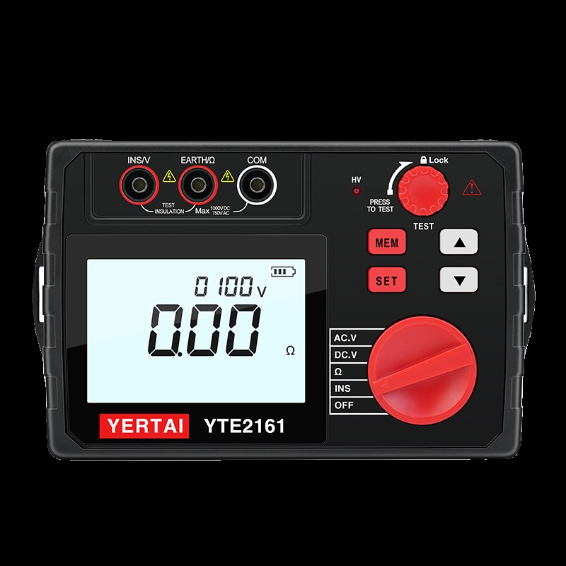 中创充电式数字兆欧表500V高压电子摇表1000V绝缘电阻测试仪2500V