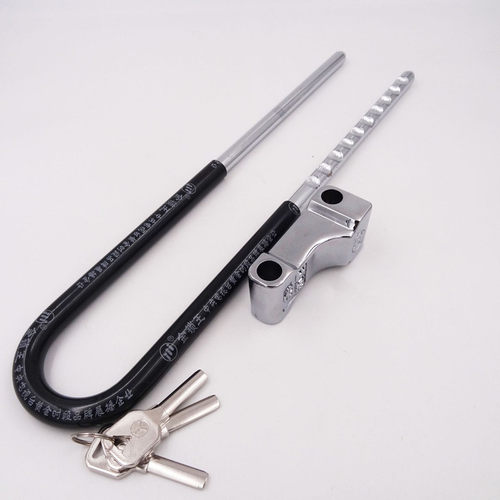 玻璃门锁拉手锁把手锁防盗锁双门加长U型锁插锁店面锁商铺锁u形锁