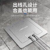 地插座开启式 120型通用强弱电地插座 不锈钢银色防溅水地面嵌入式