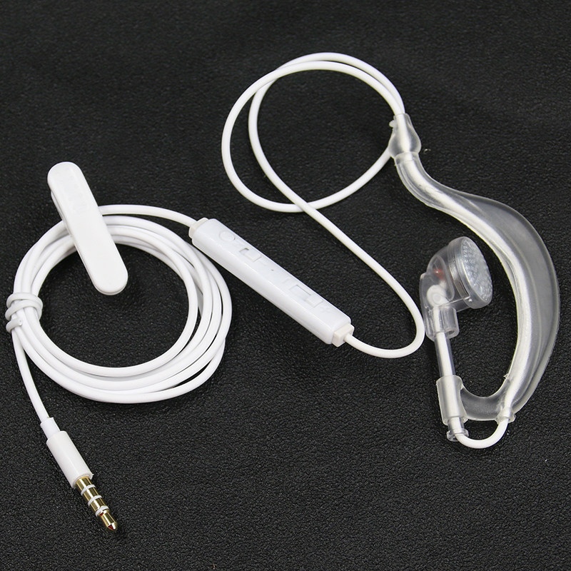 驾驶员单边耳机入耳式带麦有线控手机耳机听歌音乐小说挂耳式耳塞