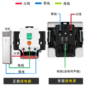 3匹2匹空调热水器专用86型漏电保护器2P 3P柜机开关家用空开插座
