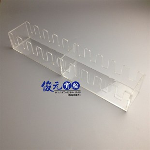 有机玻璃培养皿架 5孔/10孔  竖放 90塑料培养皿孔距22mm 间距18m