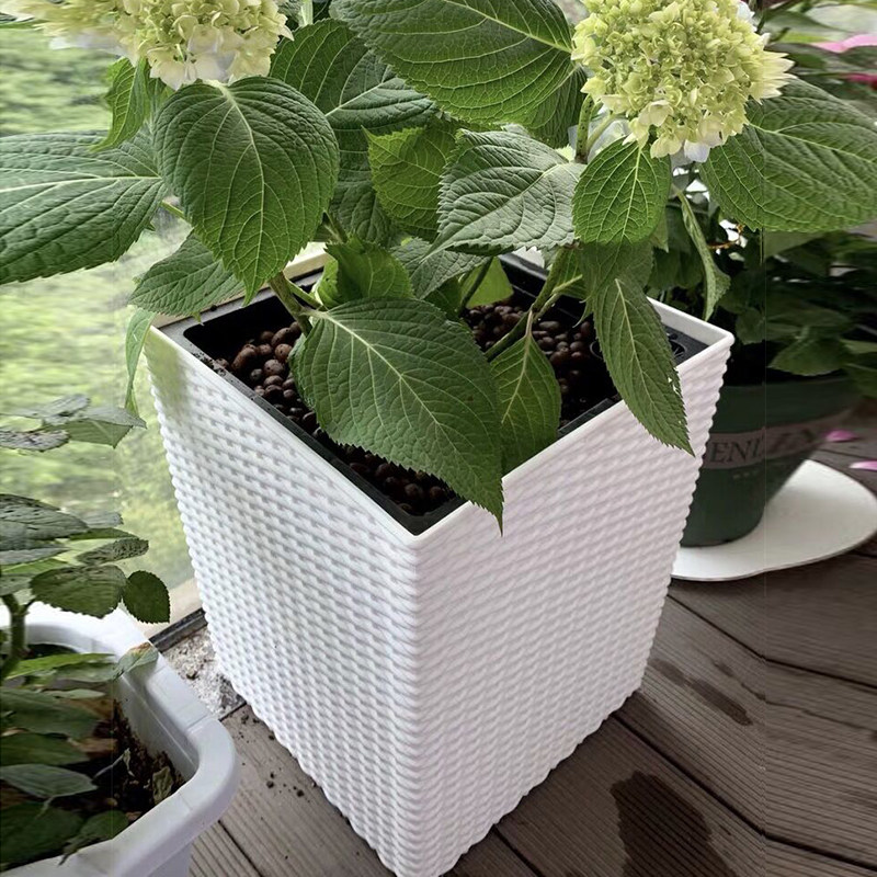 北欧创意仿藤编塑料方形客厅落地四方花盆绿植绿萝懒人储水自吸水,鲜花速递/花卉仿真/绿植园艺,花盆,淘宝优惠券,粉丝福利购,淘宝优惠卷