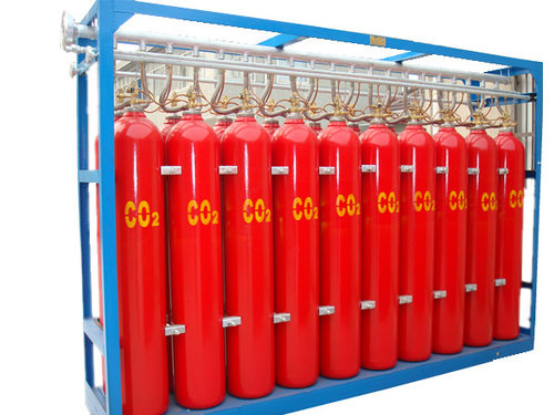 C02气体灭火系统80L煤粉仓、货仓、立体车库-广州气宇厂家提供