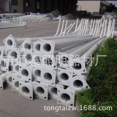 通泰照明器材厂供应长沙市路灯招标工程-8米自弯臂道路照明灯杆