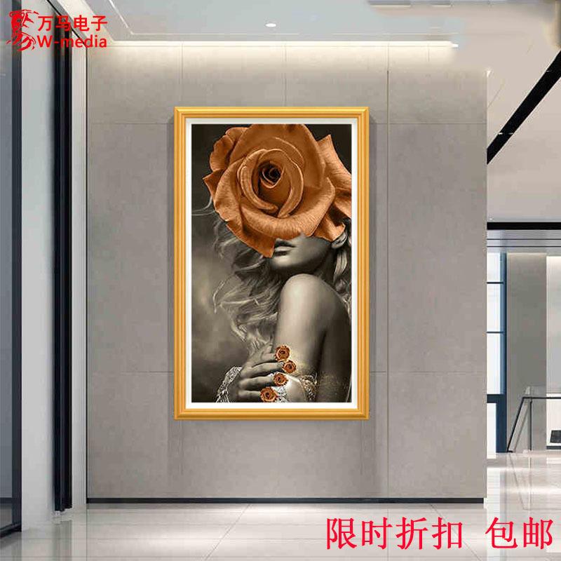 22寸24寸32寸壁画相框广告机 BOE壁挂艺术屏 高清智能数码屏