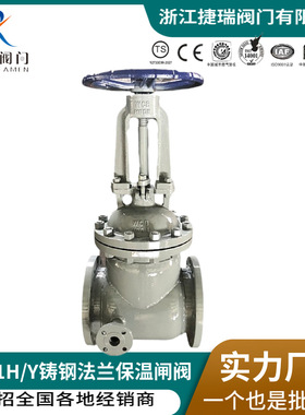 蒸汽夹套闸阀BZ41H/Y-16C/25国标铸钢手动法兰明杆导热油保温闸阀